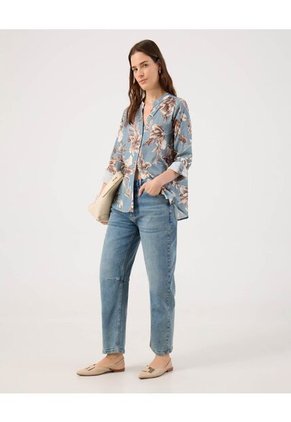 Blusa Para Mujer Manga Larga Color Azul Marca Patprimo #30123577