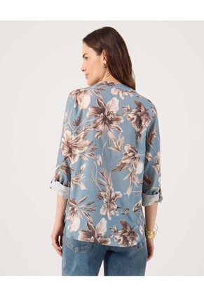 Blusa Para Mujer Manga Larga Color Azul Marca Patprimo #30123577