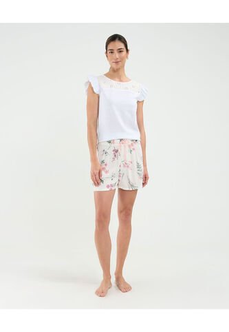 Pijama Para Mujer M/C P/C Color Blanco Marca Patprimo #30040297 Patprimo