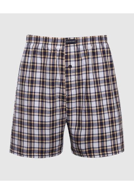 Boxer Para Hombre Bragueta Amplio Color Azul  Marca Patprimo #44000482