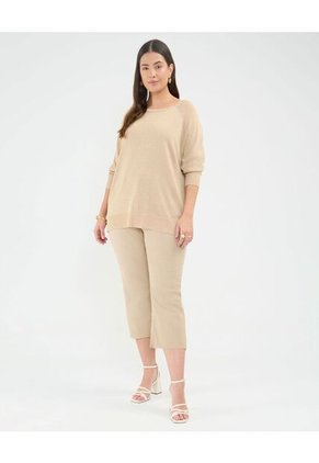 Saco Para Mujer Cuello Redondo Color Beige Marca Patprimo #14330225