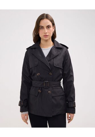 Chaqueta Para Mujer Trench Color Negro Marca Patprimo #30080532 Patprimo