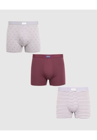 Boxer X3 Para Hombre Fleat Seamer Medio Color Negro Marca Patprimo #44000535 Patprimo