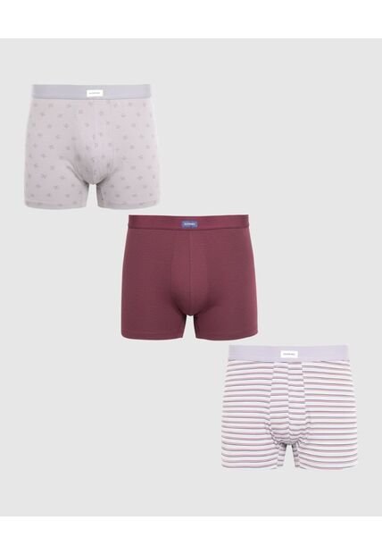 Boxer X3 Para Hombre Fleat Seamer Medio Color Negro Marca Patprimo #44000535