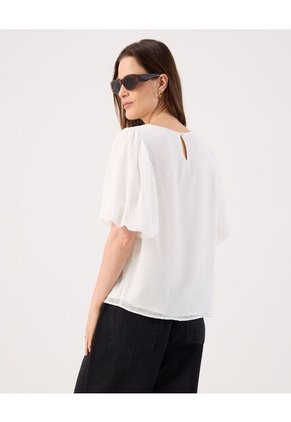 Blusa Para Mujer Manga Corta Color Blanco Marca Patprimo #30123588