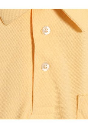 Polo Para Hombre Cuello Maquina Con Bolsillo Color Amarillo  Marca Patprimo #44111091