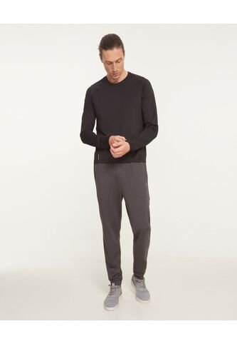 Camiseta Para Hombre Manga Larga Cuello Redondo Color Negro Marca Patprimo #44090862 Patprimo