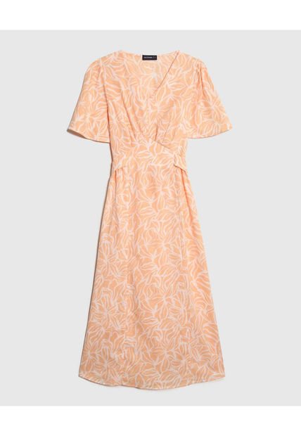 Vestido Para Mujer M/C Medio Color Naranja Marca Patprimo #30171006