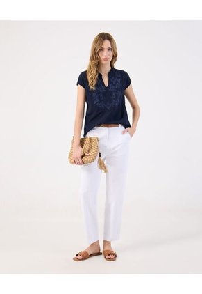 Blusa  Para Mujer Manga Corta Color Azul Marca Patprimo #30123580