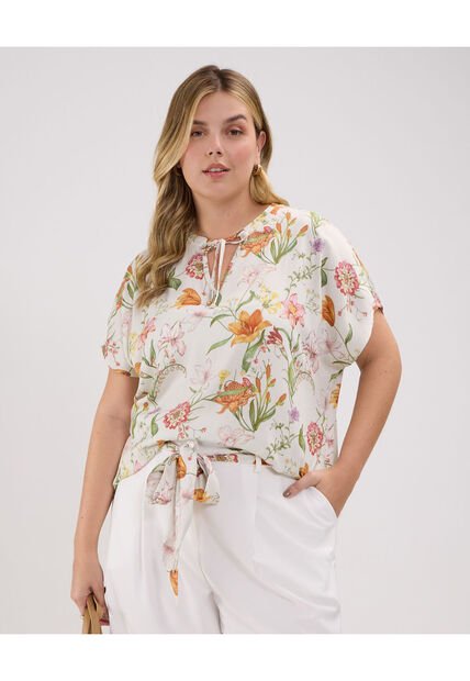 Blusa Para Mujer Manga Corta Color Blanco Marca Patprimo #14121361