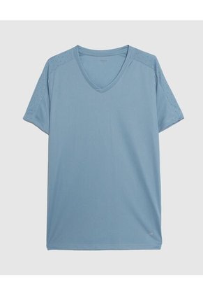 Camiseta Para Hombre Manga Corta Color Azul  Marca Patprimo #44090860