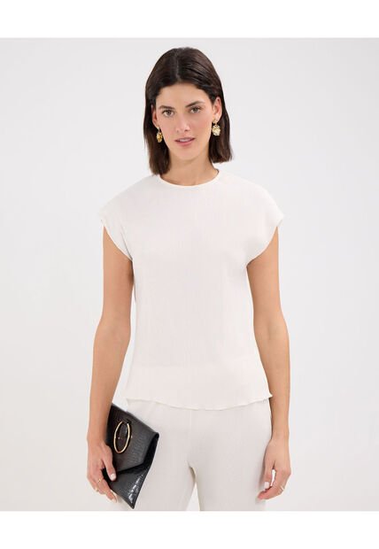 Blusa Para Mujer Manga Corta Color Blanco Marca Patprimo #30123375