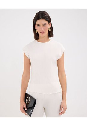 Blusa Para Mujer Manga Corta Color Blanco Marca Patprimo #30123375
