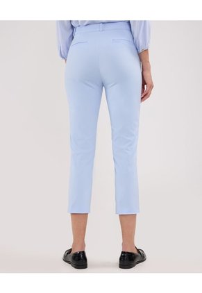 Pantalon Capri Unicolor Para Mujer Azul Patprimo
