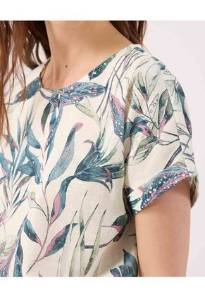 Blusa Para Mujer Manga Corta Color Crema Marca Patprimo #30123575