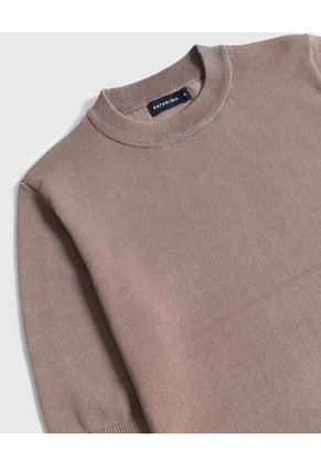 Camiseta  Para Mujer Manga Corta Cuello Redondo Color Café Marca Patprimo #30093865