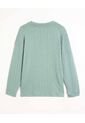 Suéter Liviano Con Cuello V   Para Mujer Verde Patprimo de Patprimo