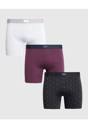 Boxer X3 Para Hombre Fleat Seamer Medio Color Surtido Marca Patprimo #44130003