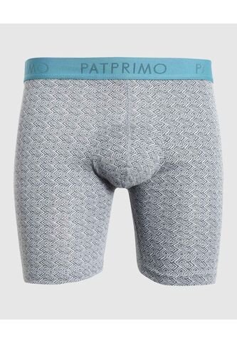 Boxer X1 Para Hombre Fleat Seamer Largo Color Gris Marca Patprimo #44000459 Patprimo
