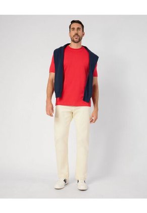 Camiseta  Para Hombre Manga Corta Cuello Redondo Color Rojo Marca Patprimo #44090972