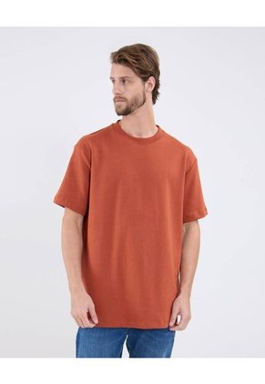 Camiseta Para Hombre Manga Corta Cuello Redondo Color Naranja Marca Patprimo #44090929