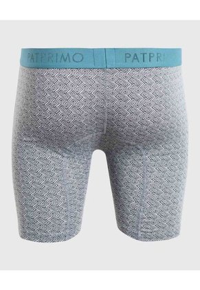 Boxer X1 Para Hombre Fleat Seamer Largo Color Gris Marca Patprimo #44000459