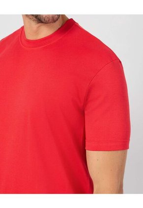 Camiseta  Para Hombre Manga Corta Cuello Redondo Color Rojo Marca Patprimo #44090972