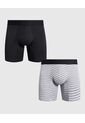 Boxer X2 Para Hombre Fleat Seamer Medio Color Negro Marca Patprimo #44000531 de Patprimo