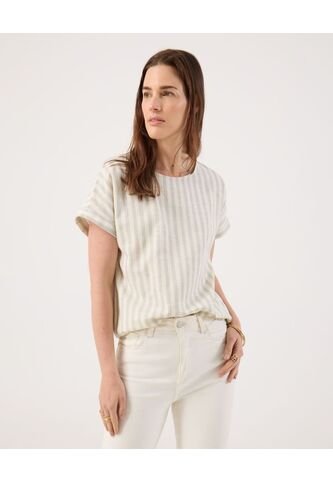 Blusa Para Mujer Manga Corta Color Verde Marca Patprimo #30123574 Patprimo