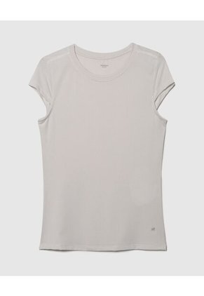 Camiseta Para Mujer Manga Corta Cuello Redondo Color Beige Marca Patprimo #30093434