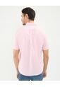 Camisa Para Hombre Manga Corta Con Bolsillo Cuello Button D Color Rosa Marca Patprimo #44013047 de Patprimo