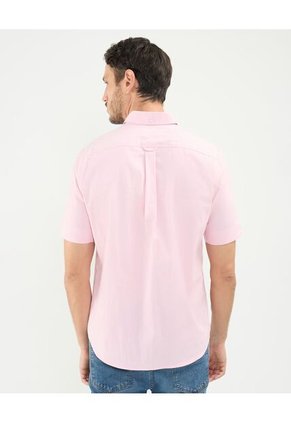 Camisa Para Hombre Manga Corta Con Bolsillo Cuello Button D Color Rosa Marca Patprimo #44013047