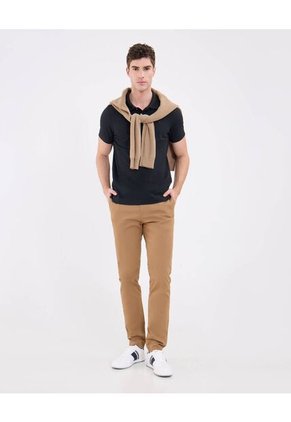 Polo Para Hombre Cuello Tejido Sin Bolsillo Color Negro Marca Patprimo #44112760