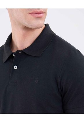 Polo Para Hombre Cuello Tejido Sin Bolsillo Color Negro Marca Patprimo #44112760