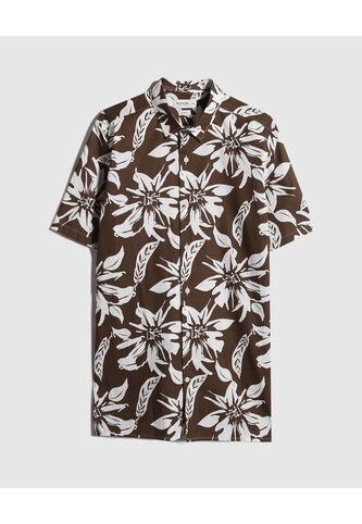 Camisa Para Hombre Manga Corta Sin Bolsillo Color Verde  Marca Patprimo #44013013 Patprimo