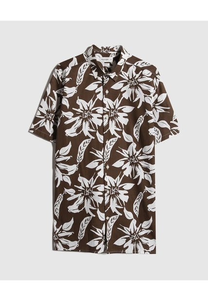 Camisa Para Hombre Manga Corta Sin Bolsillo Color Verde  Marca Patprimo #44013013