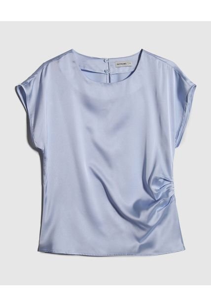 Blusa Para Mujer Manga Corta Color Azul Claro Marca Patprimo #30123364