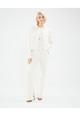 Jean Para Mujer Flare Color Beige Marca Patprimo #30160435 Patprimo