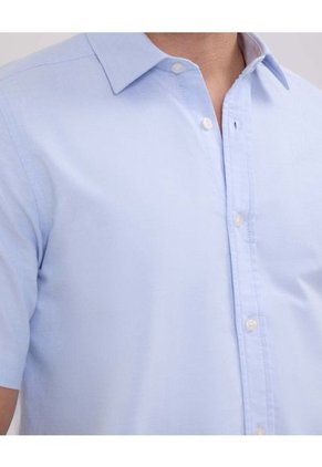 Camisa Para Hombre Manga Corta Sin Bolsillo Color Azul Claro Marca Patprimo #44013038