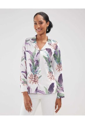 Camisa Para Mujer Manga Larga Color Blanco Marca Patprimo #30010627