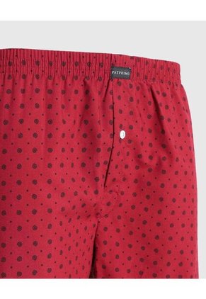 Boxer X1 Para Hombre Bragueta Amplio Color Rojo Marca Patprimo #44000293