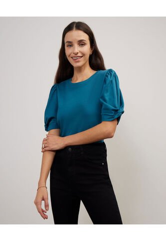 Camiseta Para Mujer Manga Corta Color Verde  Marca Patprimo #30093463 Patprimo