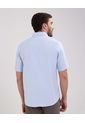 Camisa Para Hombre Manga Corta Sin Bolsillo Color Azul Claro Marca Patprimo #44013038 de Patprimo