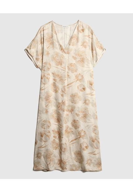 Vestido Para Mujer M/C Largo Color Crema Marca Patprimo #14170101