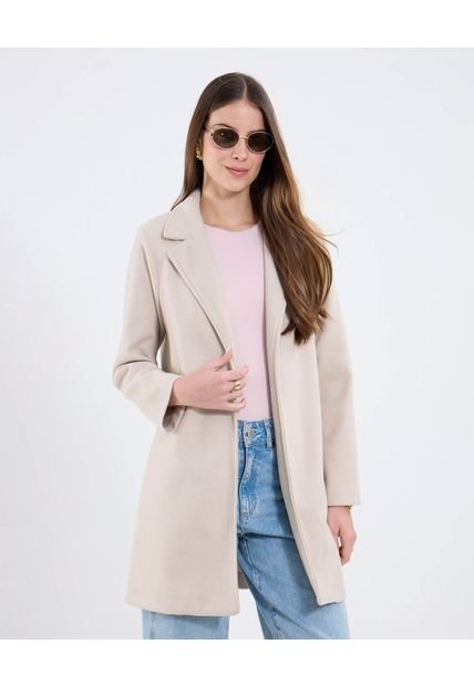 Chaqueta Para Mujer Abrigo Color Crema Marca Patprimo #30080587