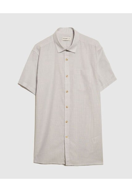 Camisa Para Hombre Manga Corta Sin Bolsillo Color Beige Marca Patprimo #44013010