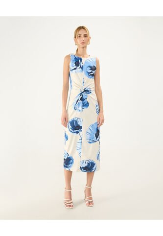 Vestido Para Mujer M/Sisa Largo Color Crema Marca Patprimo #30171020 Patprimo