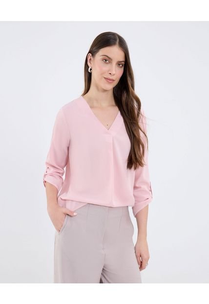 Blusa Para Mujer Manga 3/4 Color Rosa Marca Patprimo #30123571
