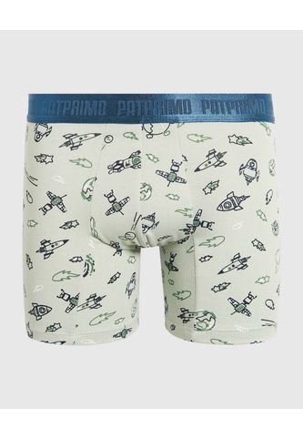 Pantaloncillo Infantil Niño Boxer Filete Medio Color Verde Marca Patprimo #63000061 Patprimo