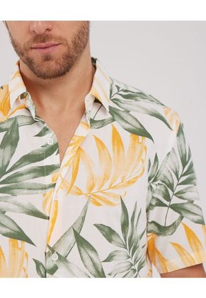 Camisa Para Hombre Manga Corta Sin Bolsillo Color Mandarina Marca Patprimo #44012912